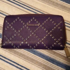 Michael Kors purple wallet